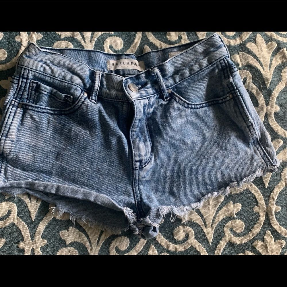 Bullhead Denim High Rise Short Shorts